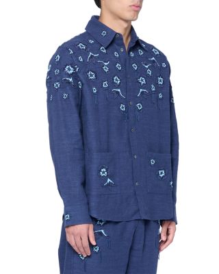 Sesame Flower Woven Shirt