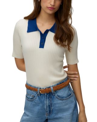 Short Sleeve Polo Sweater