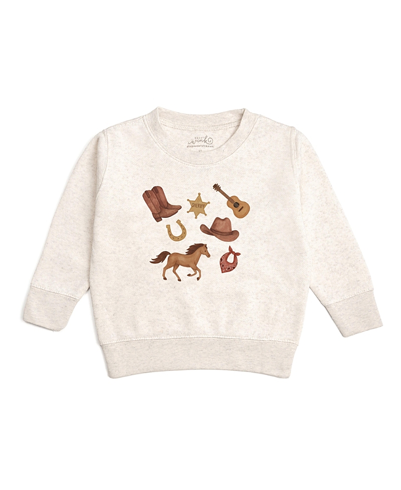 Sweet Wink Boys' Western Cowboy Sweatshirt - Baby, Little Kid
