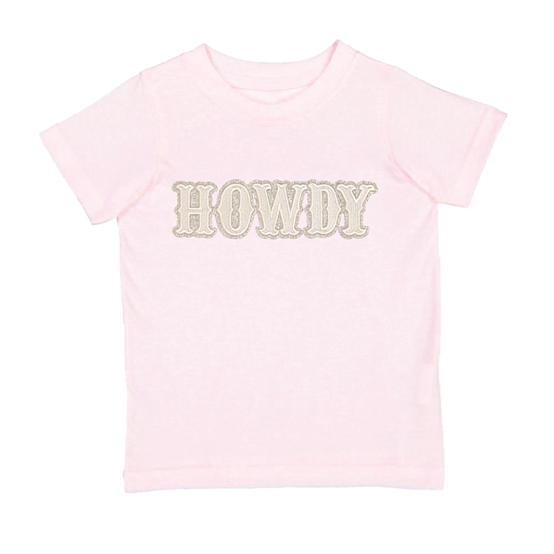 Sweet Wink Girls' Howdy Patch Short Sleeve T-Shirt - Baby, Little Kid