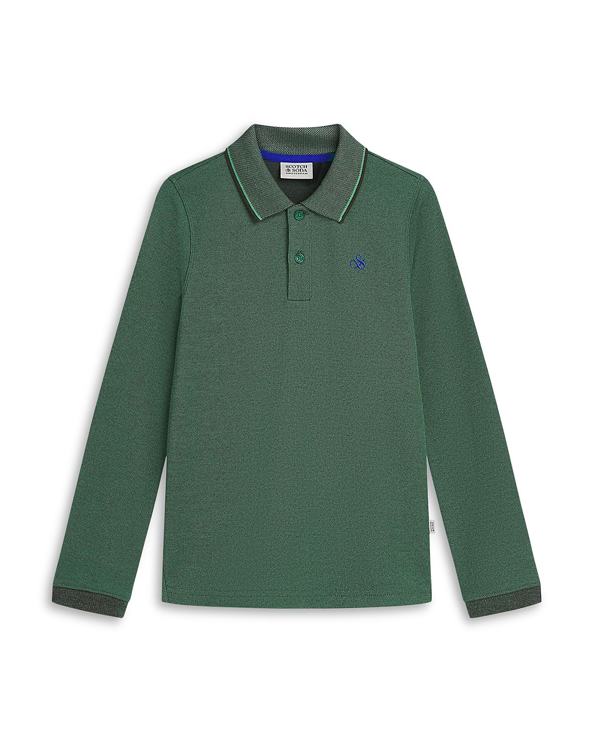 Scotch & Soda Boys' Contrast Tipping Pique Polo - Little Kid