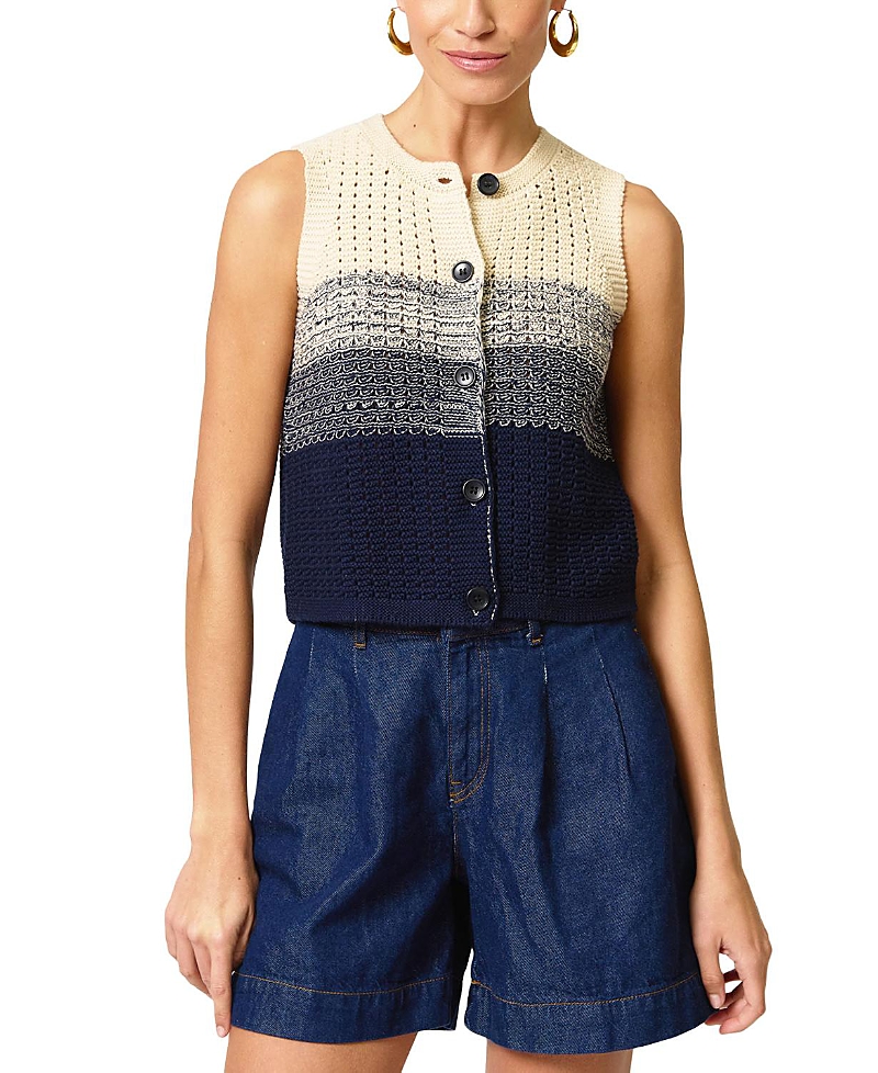 Central Park West Women's Jacy Gradient Crochet Vest