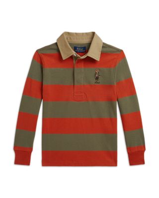 Boys' Polo Bear Cotton Rugby Shirt - Little Kid