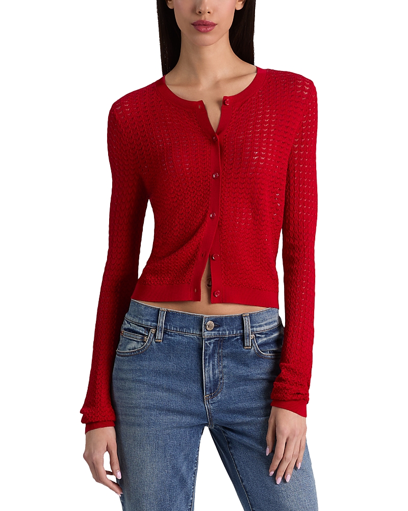Alice and Olivia Carson Pointelle Cardigan
