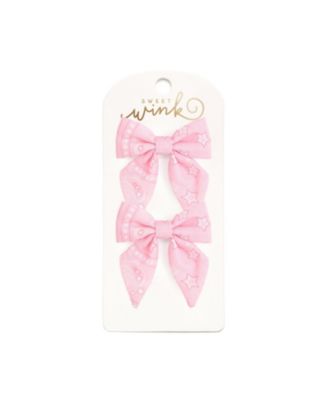 Girls' Bandana Western Bow Clip Set - Little and Big Kid