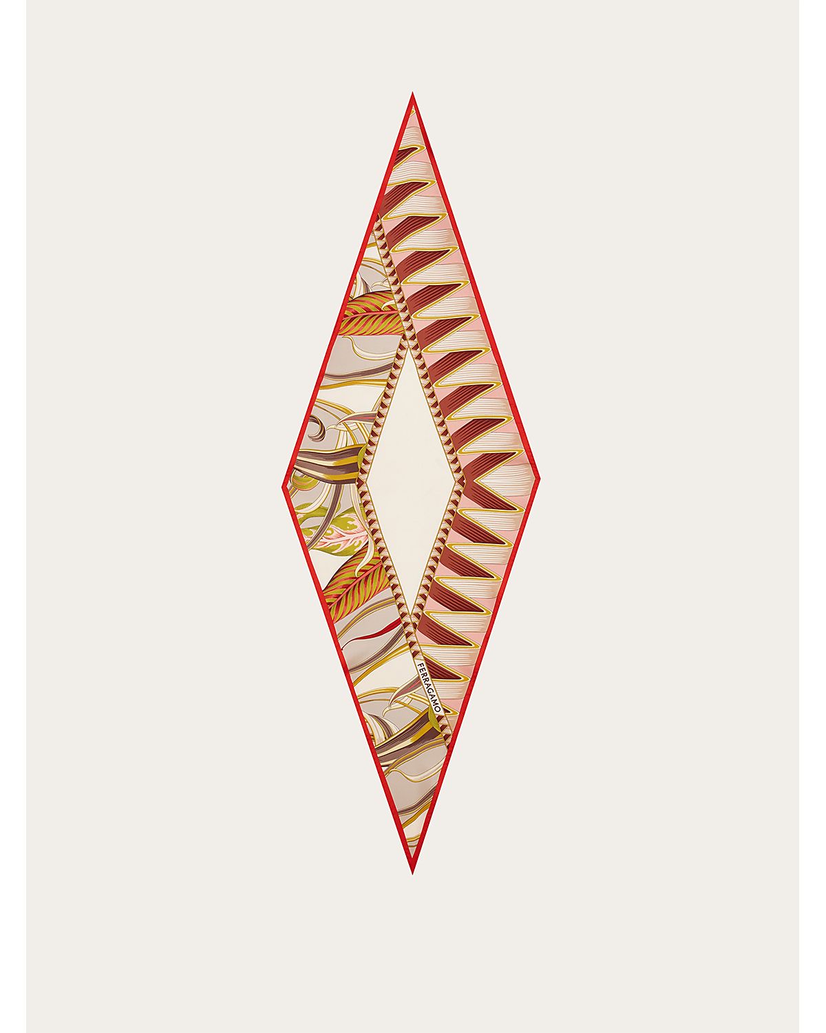 Ferragamo Giada Angled Silk Scarf
