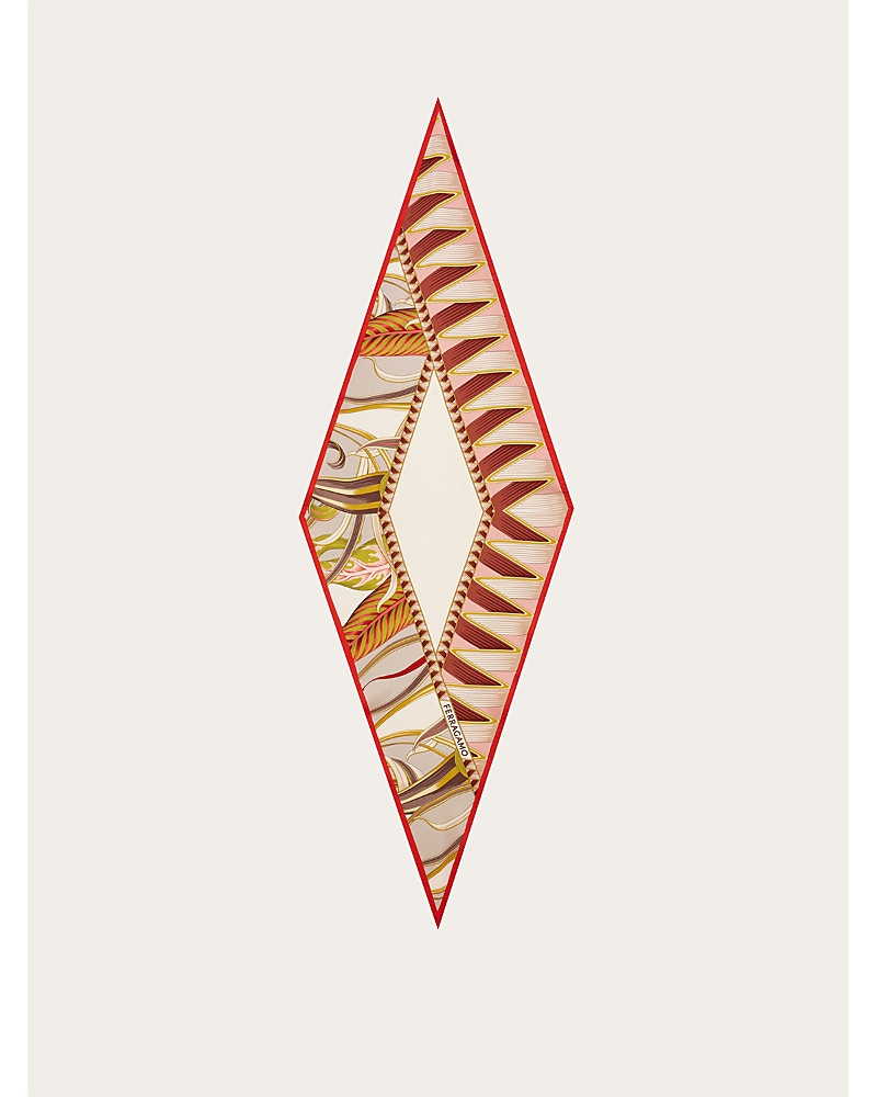 Ferragamo Giada Angled Silk Scarf