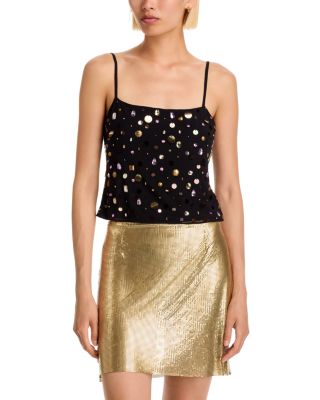 Paillette Mesh Top - Exclusive