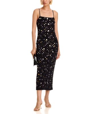 Paillette Mesh Maxi Dress - Exclusive - thumbnail 2