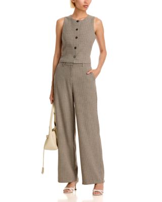 Mini Check Button Front Vest & Pants - Exclusive