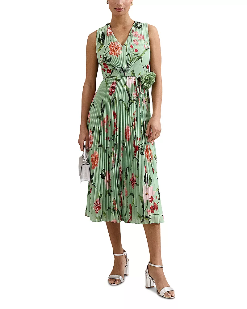 Phase Eight Petites Simara Pleated Dress
