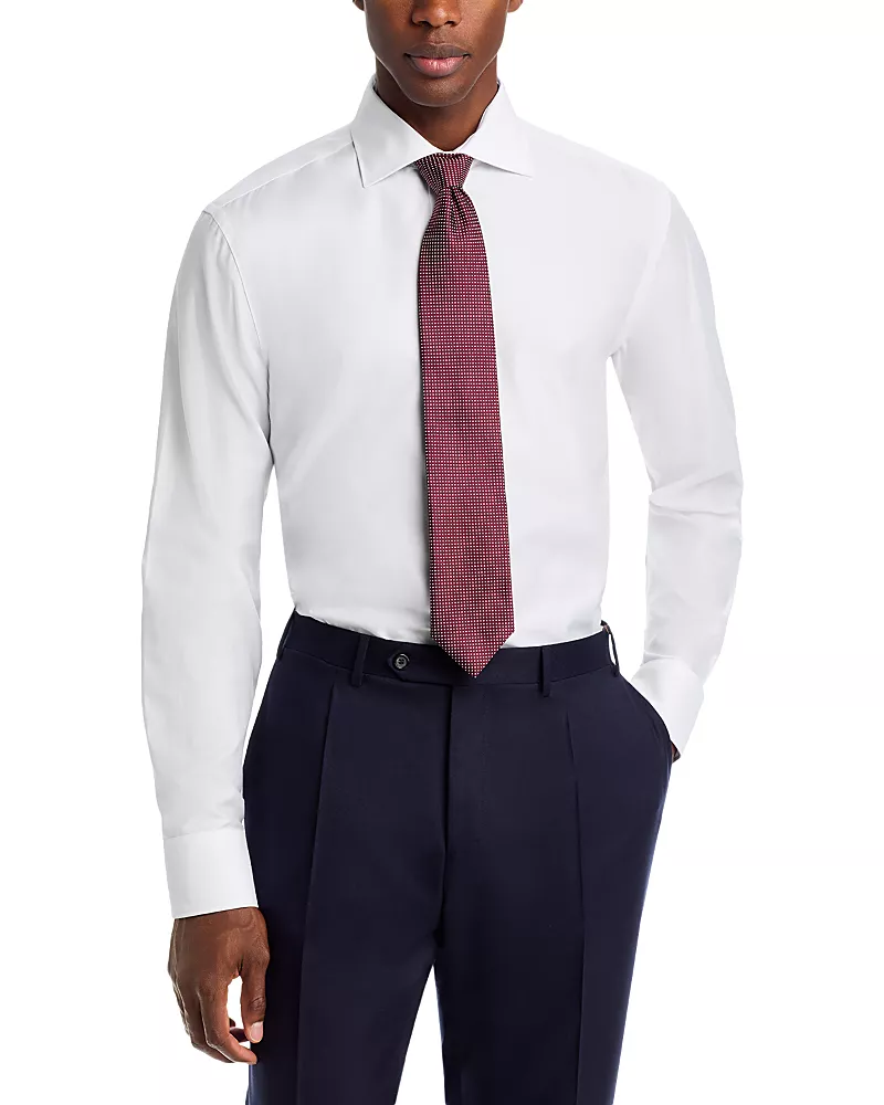 Canali Vertical Weave Dress Shirt