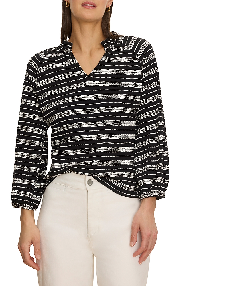 Nic+Zoe Dashing Split Neck Top