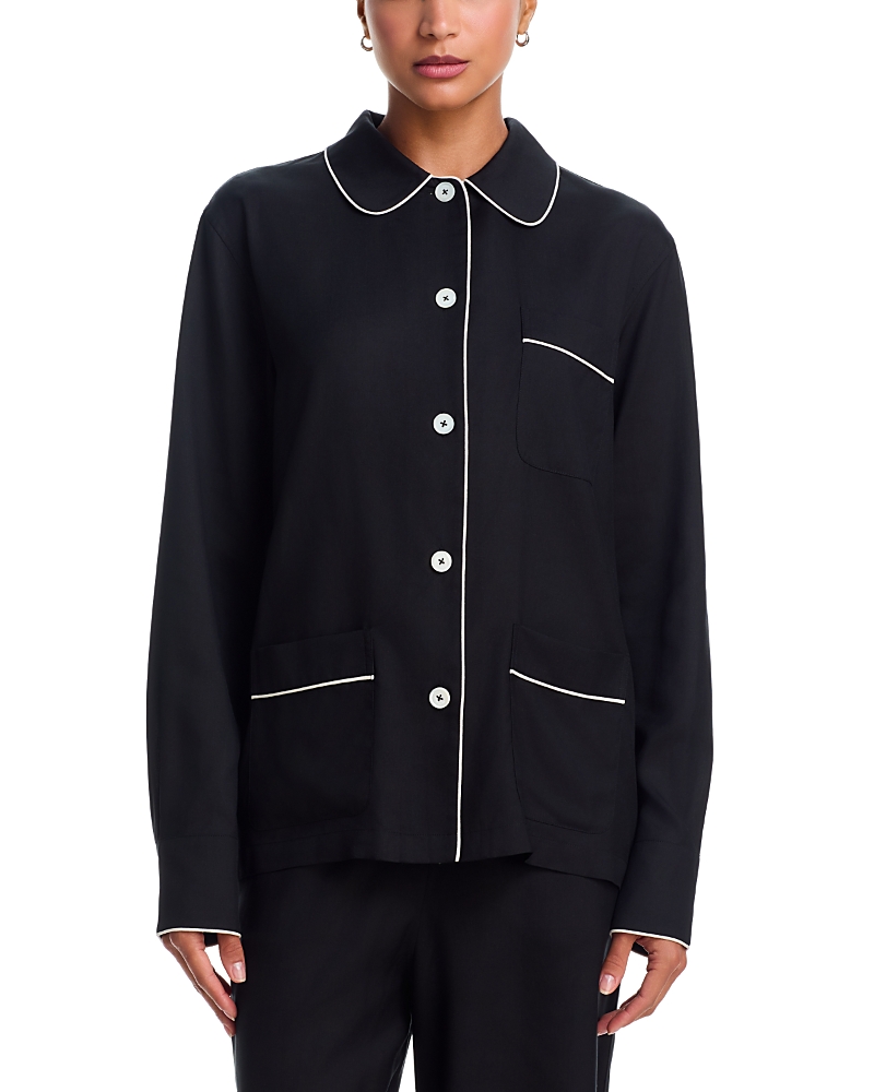 Toteme Piped Silk Pj Top