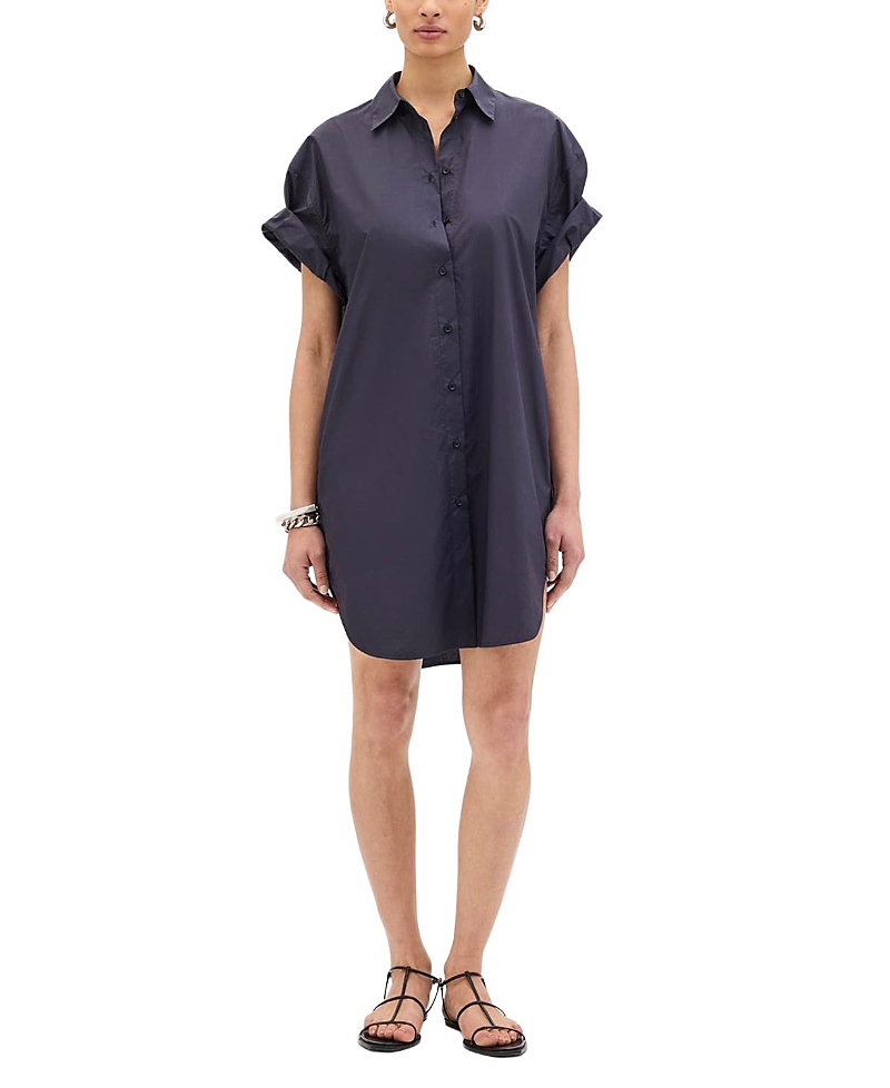 Another Tomorrow Short Shirt Dress