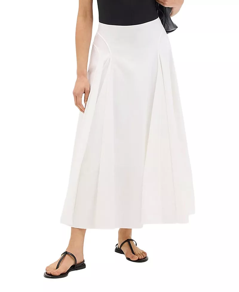 Another Tomorrow Seamed Full Skirt