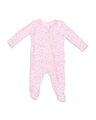 Girls' Woodland 2 Way Zipper Ruffled Back Footie - Baby