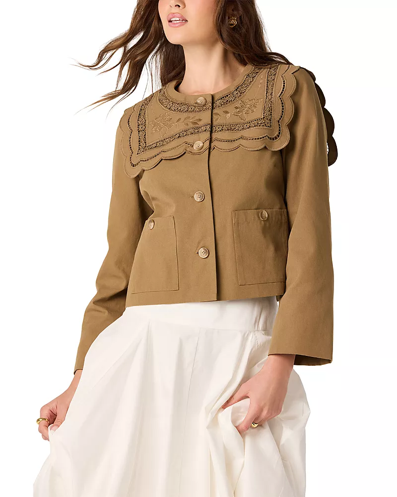 Astr the Label Cleo Bib Detail Jacket