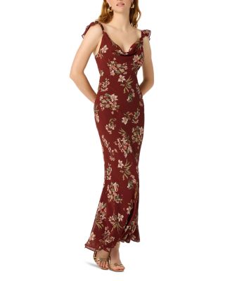 Denisse Ruffle Sleeve Maxi Dress