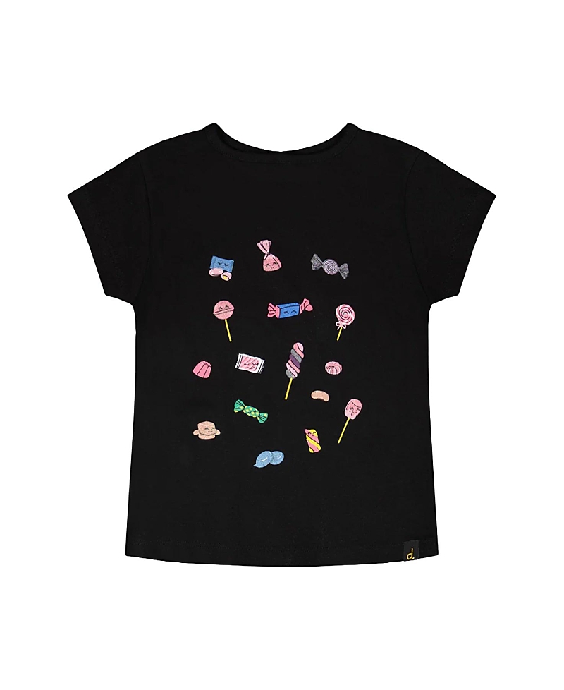 Deux par Deux Girls' Organic Cotton Jersey Candy Short Sleeve T-Shirt - Little Kid