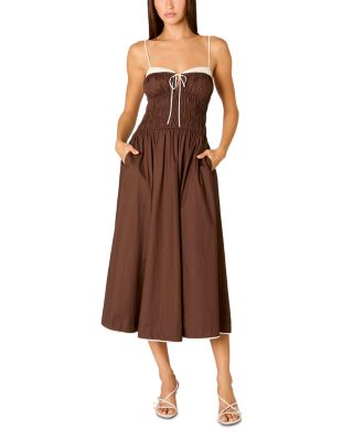 NIA Thomas Midi Dress | Brown | Size M