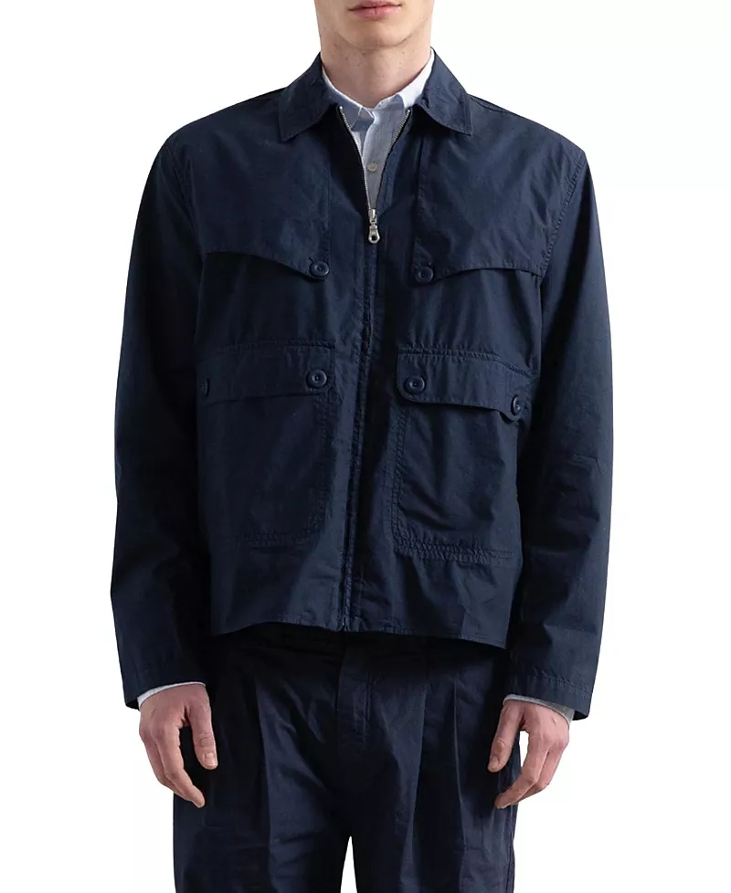 Edmmond Studios Long Sleeve Utility Zip Jacket