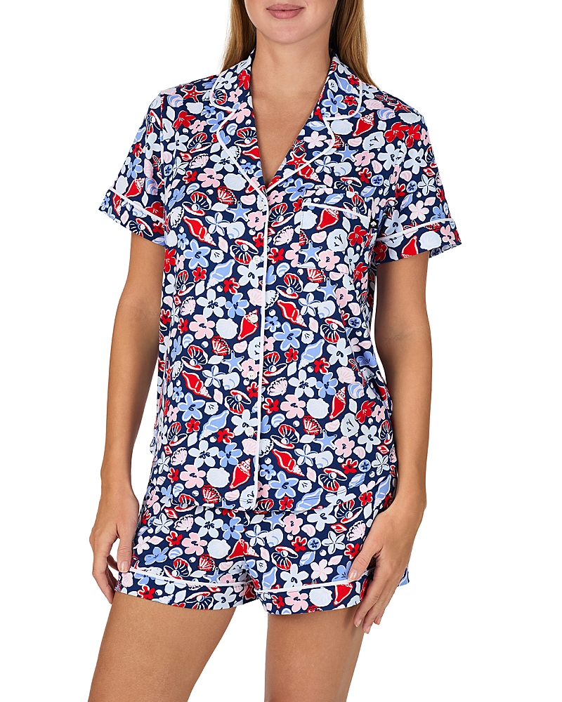 Kate Spade New York Brushed Jersey Short Sleeve Boxer Pajama Set