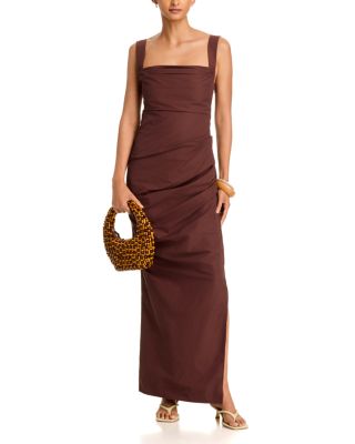 dresses in burgundy for fall Neeno Women's Solid Zip Back Plicated Hem Dress Dress Women (Color : Burgundy, Size : Medium) : Clothing, Shoes & Jewelry Color:Eucalyptus Green Off The Shoulder Cowl Wedding Guest Dresses Fall style-group-lead|TOPS