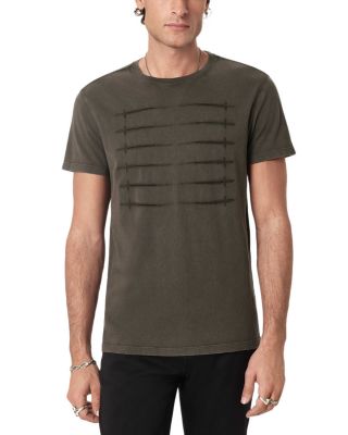 Embroidered Sword Graphic T-Shirt