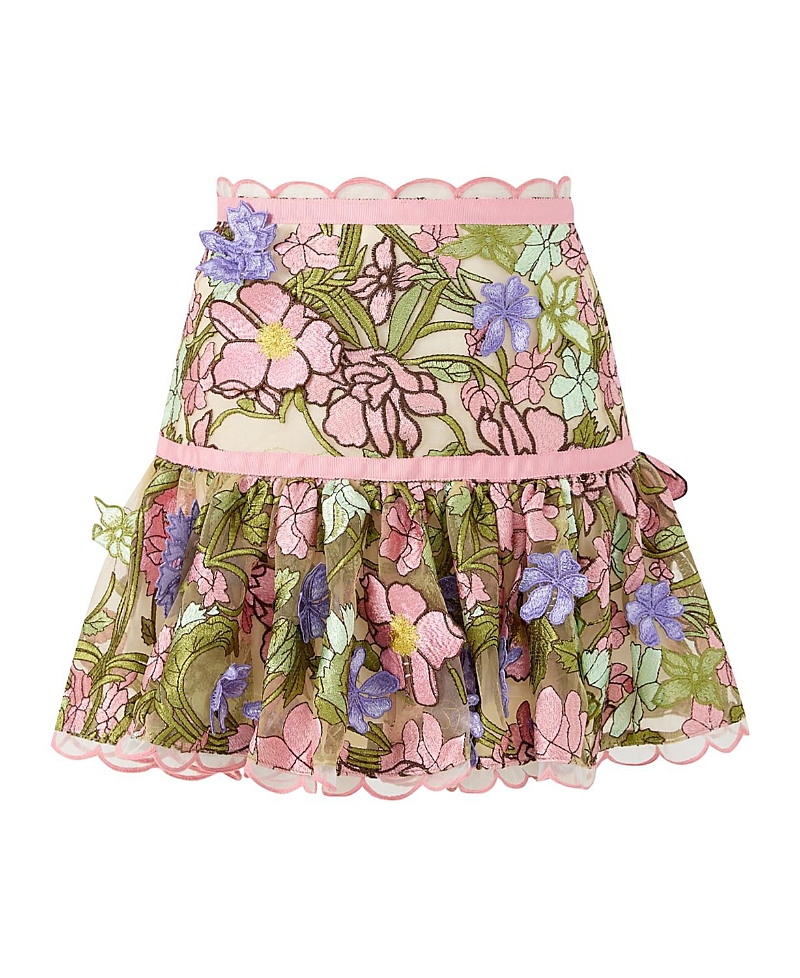 Marlo Kids Girls' Bonnie Embroidered Mini Skirt - Little Kid, Big Kid