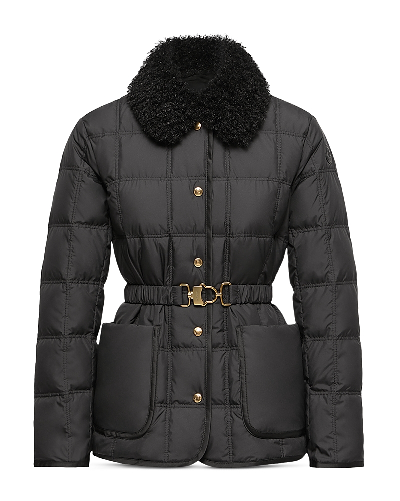 Moncler Cygnes Belted Down Jacket