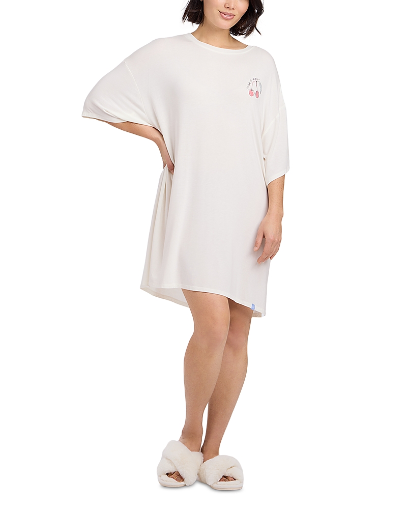 Dream Wave Blossom Oversized Sleep Tee
