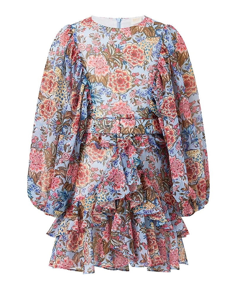 Marlo Kids Girls' Iliana Sleeve Mini Dress - Little Kid, Big Kid