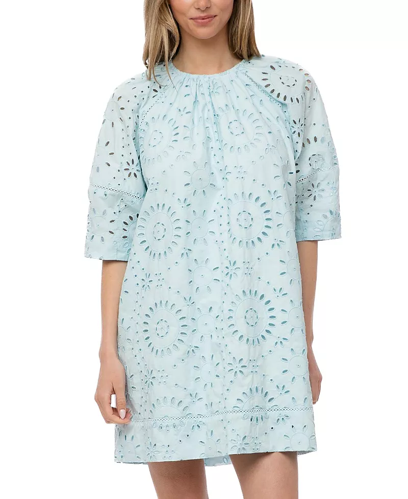 The Burgess Collection The Kennedy Eyelet Mini Dress