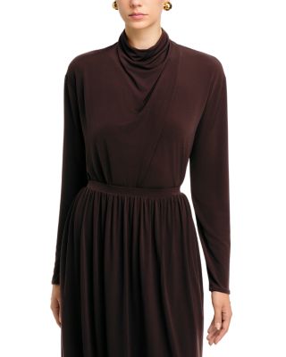 Draped Cowl Neck Top