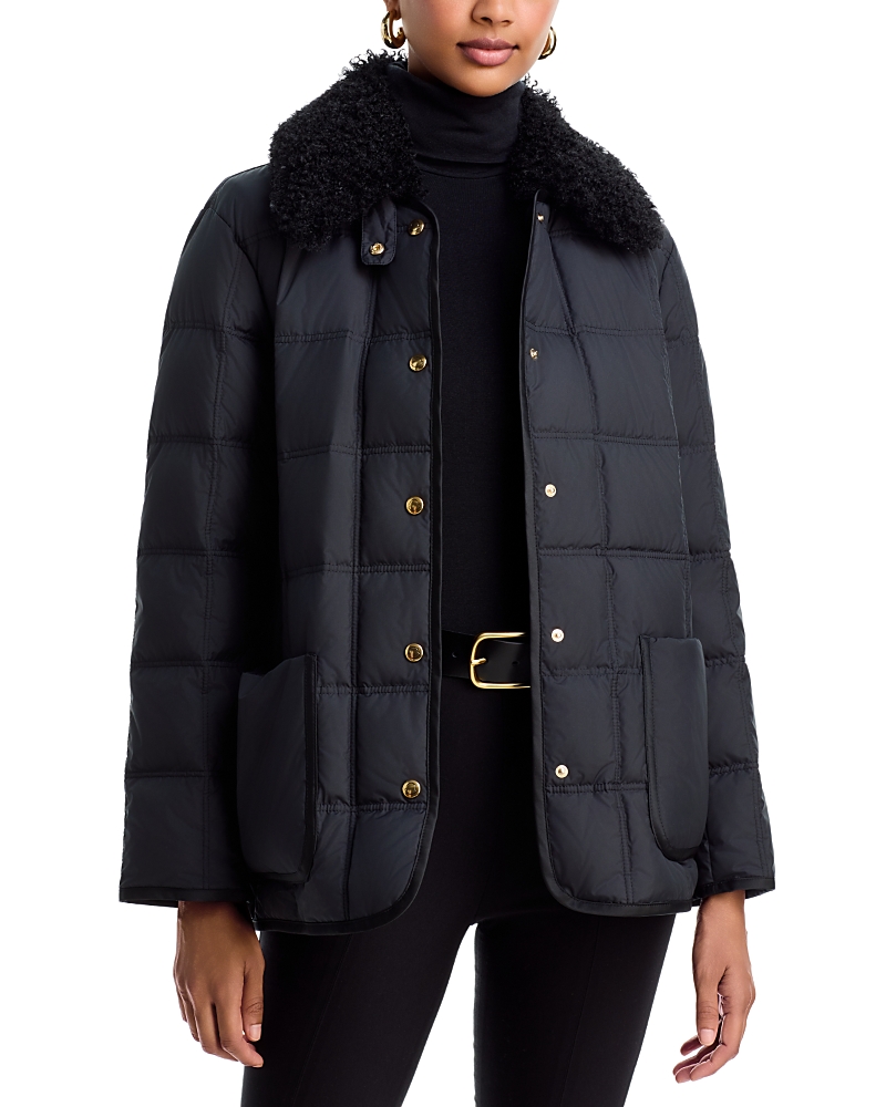 Moncler Cygnes Belted Down Jacket