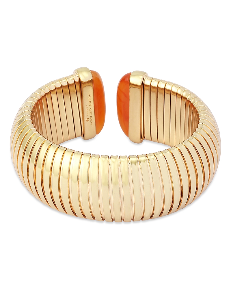 Kurt Geiger London Cabochon Omega Cuff Bracelet