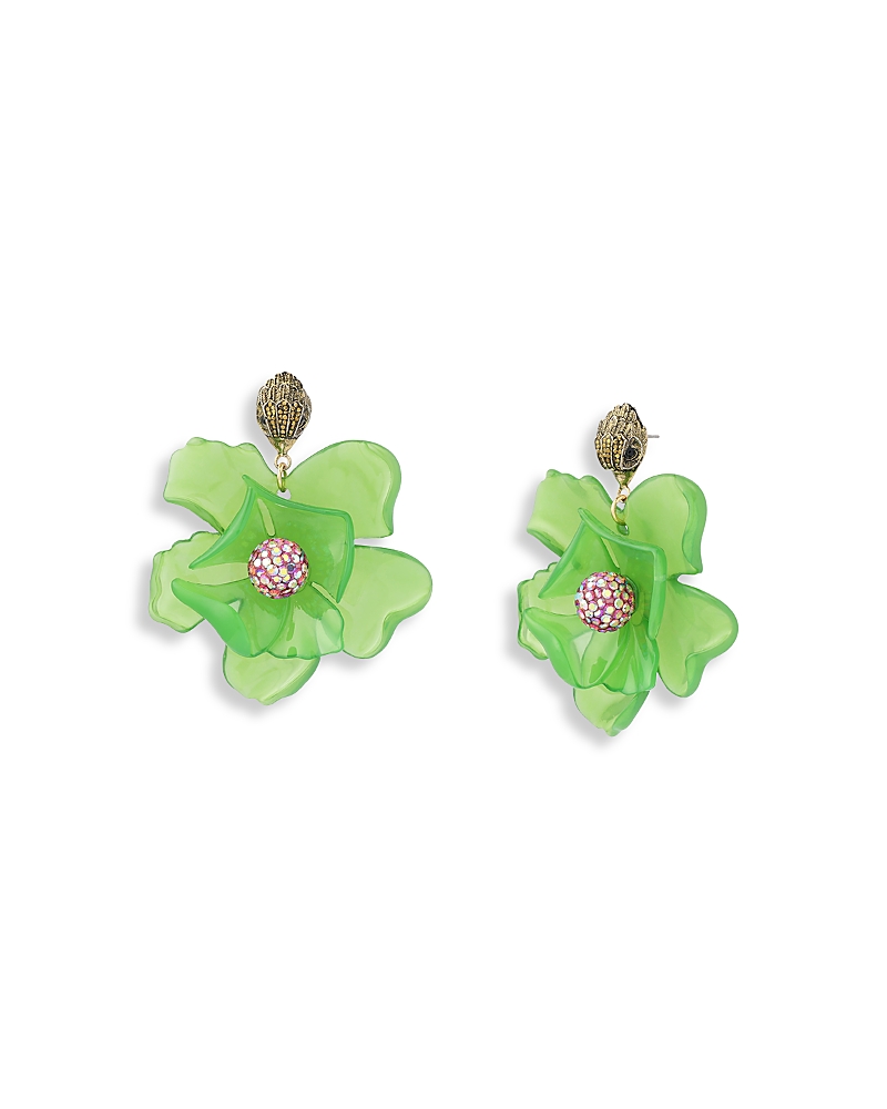 Kurt Geiger London Floral Statement Drop Earrings