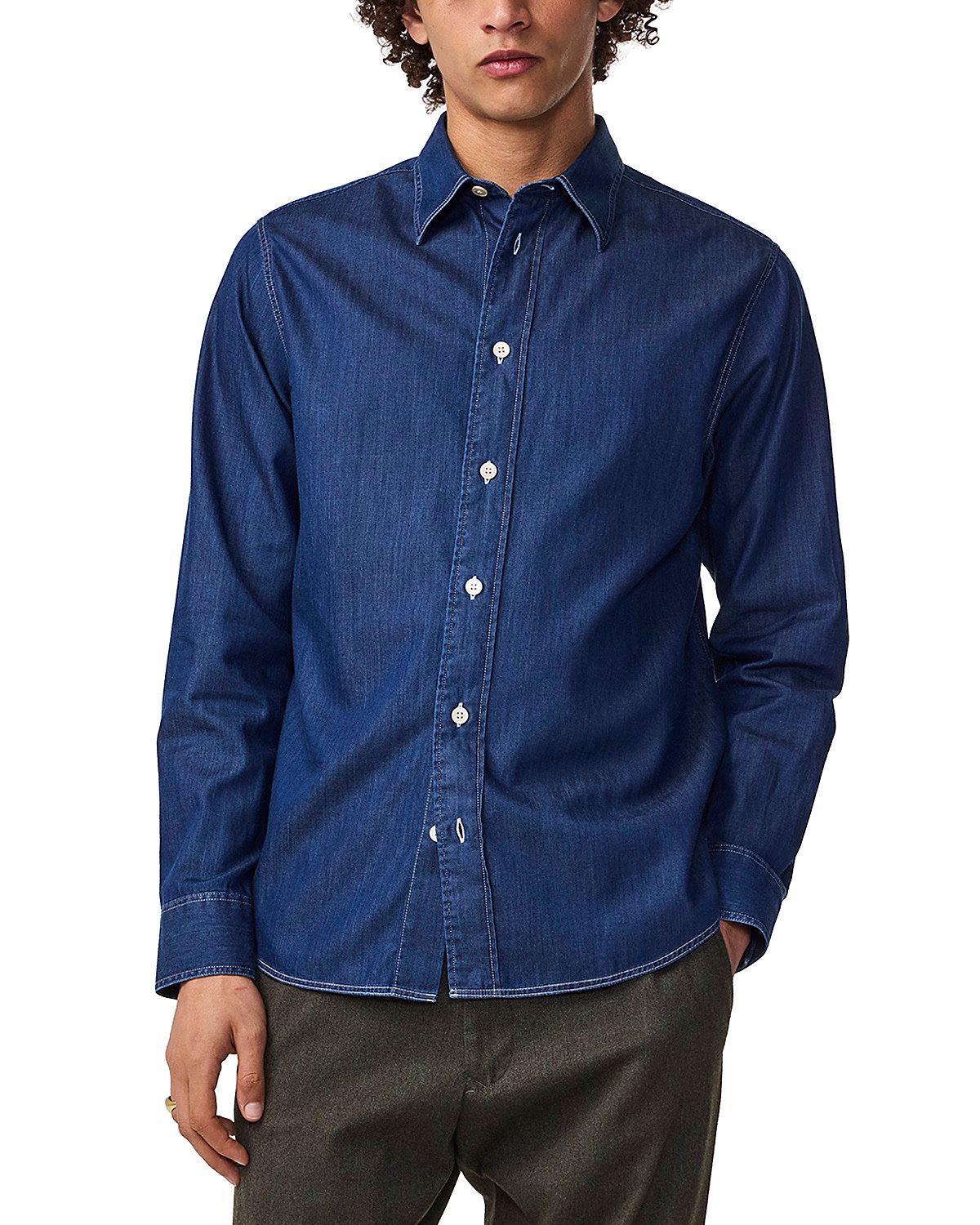 NN07 Colby Long Sleeve Button Front Shirt