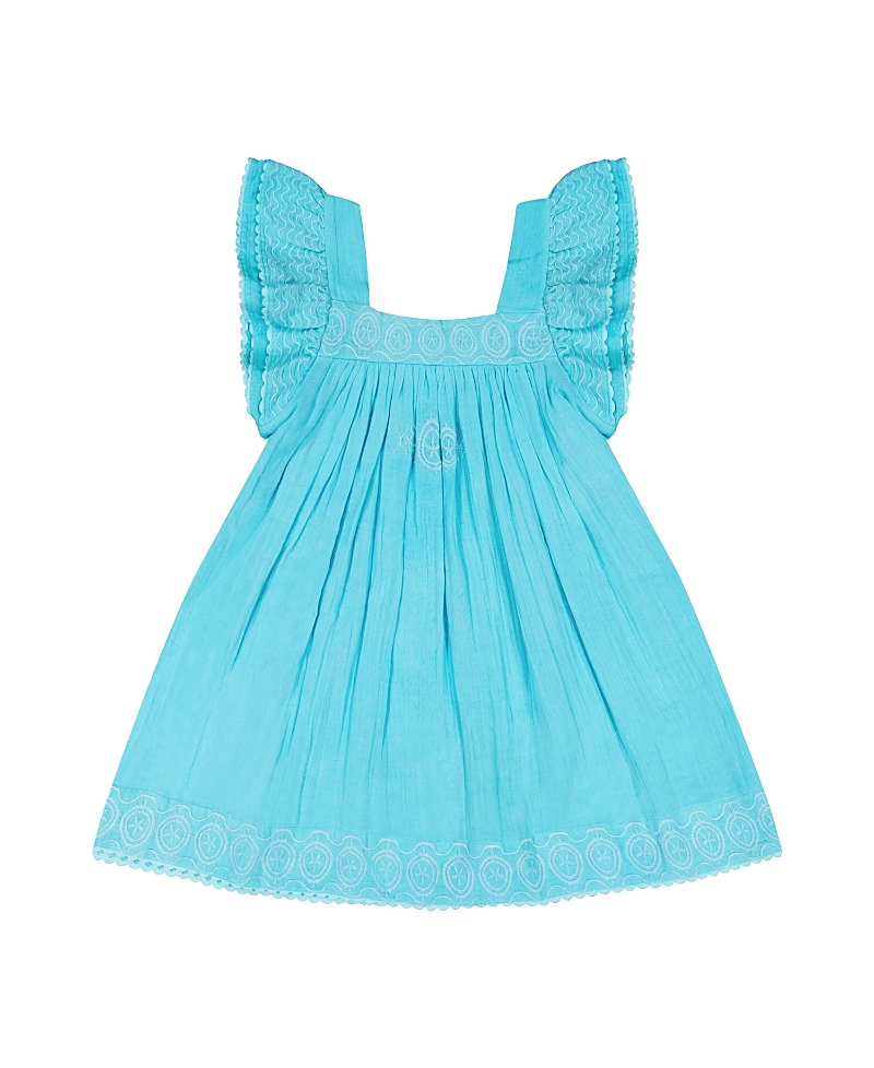 Mer St. Barth Girls' Serena Tassel Dress Pool Embroidery - Little Kid, Big Kid