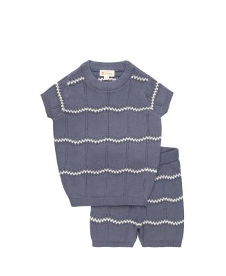Boys' Looms Holland Collection Wave Knit 2 Piece Set - Baby, Little Kid
