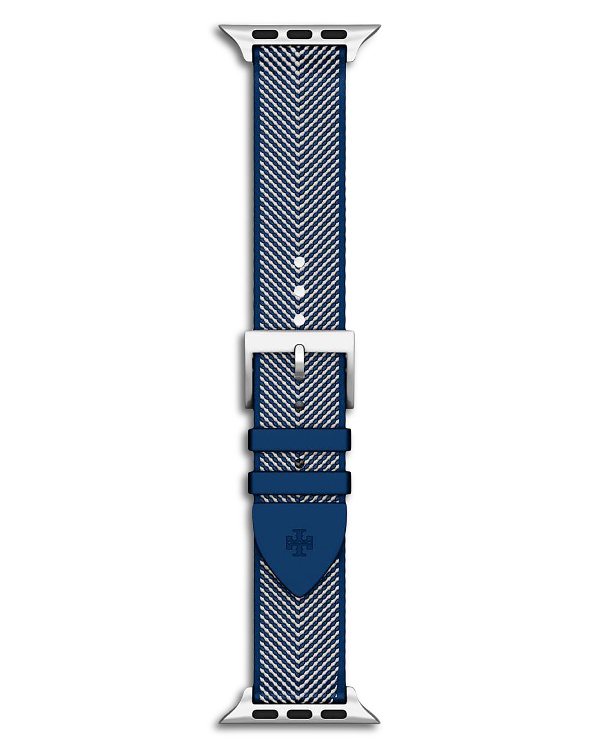 Tory Burch Kira Blue Grosgrain Band for Apple Watch, 38-46mm