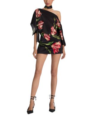 Rita Draped Crop Top & Rubi Printed Mini Skirt
