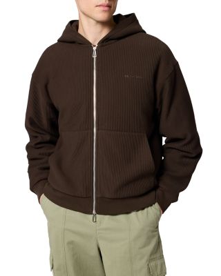 Zip Logo Cotton Hoodie