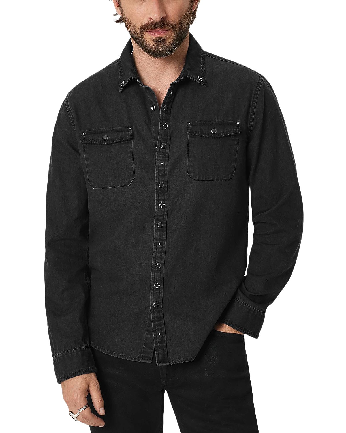 John Varvatos Marshall Cotton Western Shirt
