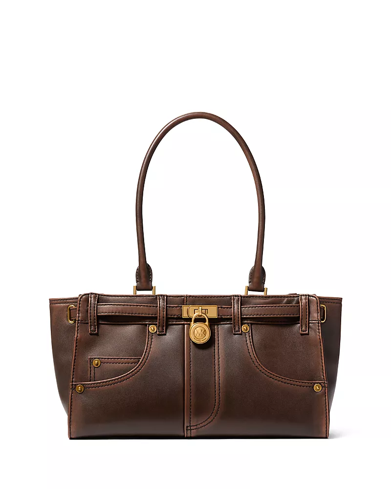 Michael Kors Hamilton Moderne East/West Leather Shoulder Tote