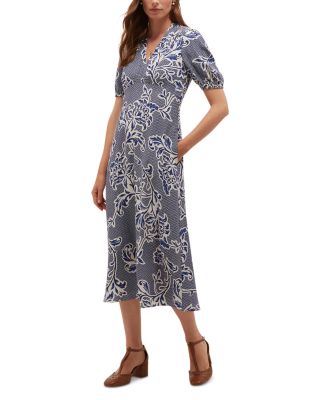 Hobbs London Petites Sidonie Floral Midi Dress