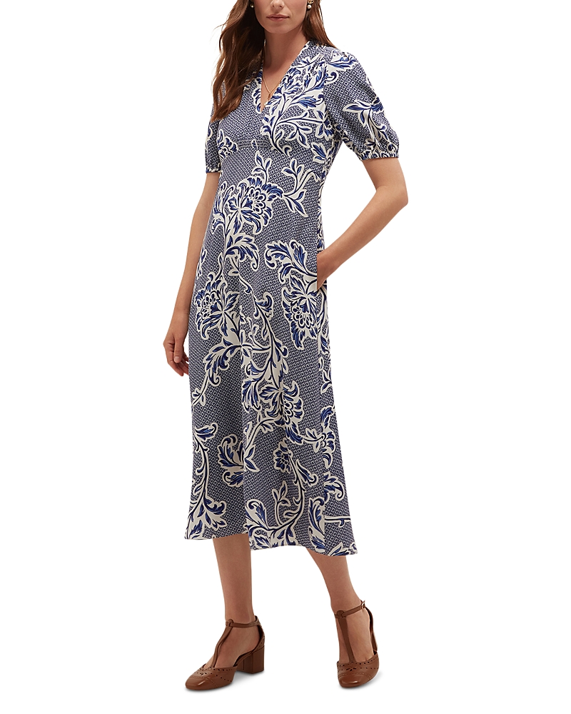 Hobbs London Petites Sidonie Floral Midi Dress