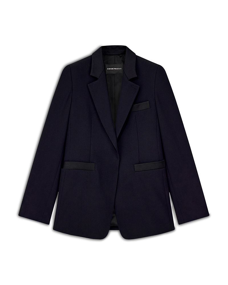 Emporio Armani Two Button Satin Blazer