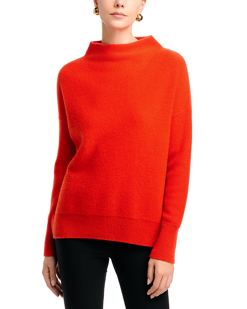Vince Boiled Cashmere Funnel Neck Sweater